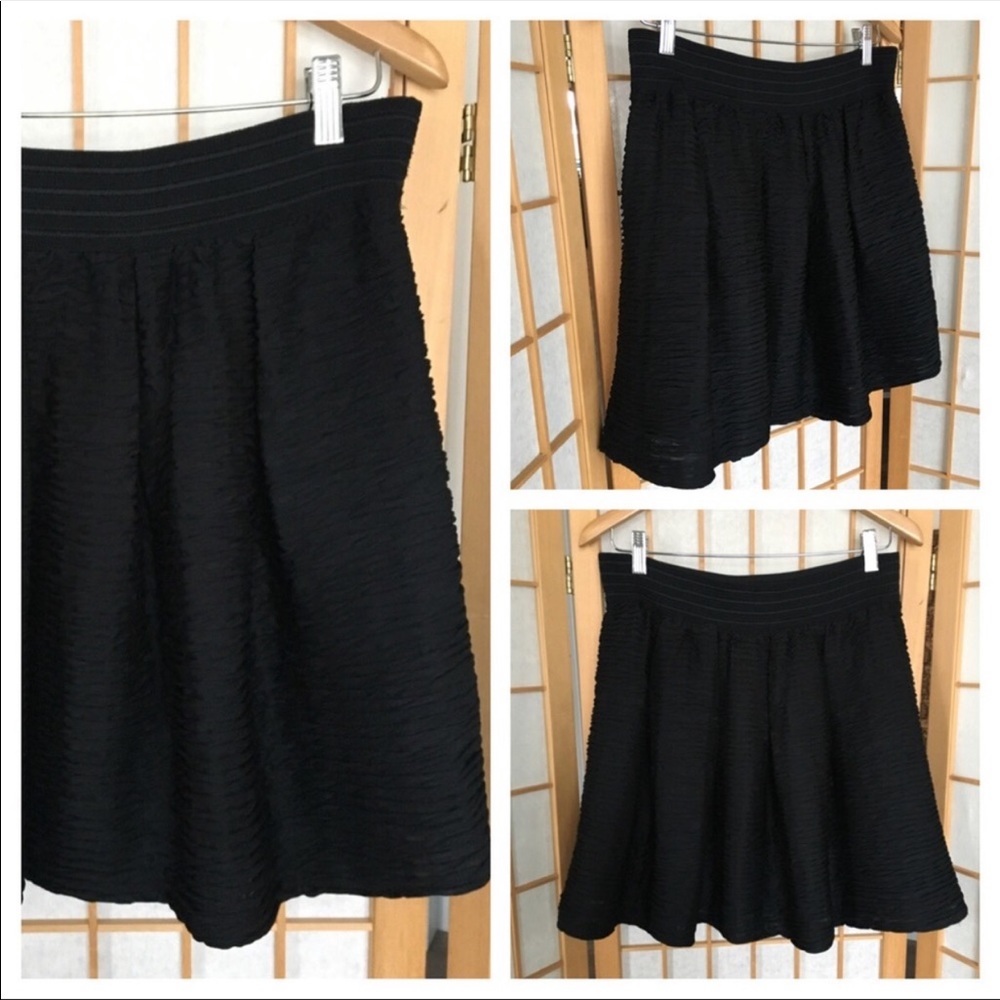 Pins and Needles Black Knit Skirt SZ L